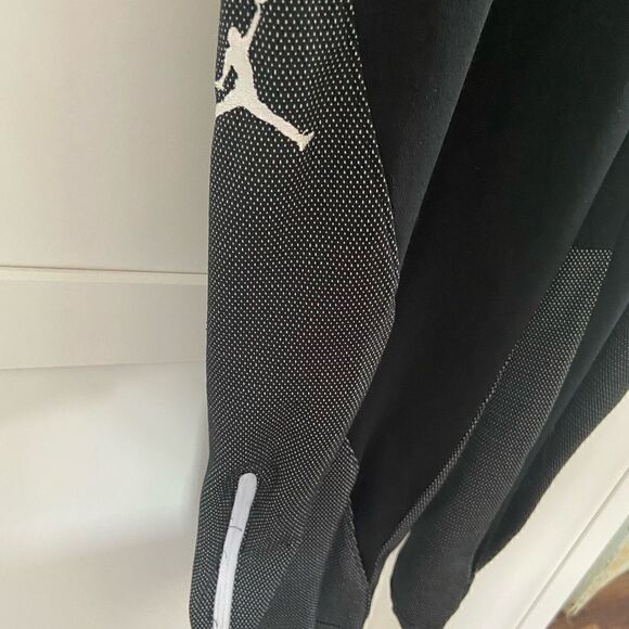 Nike Dri FitJordan Jumpman Basketball Jogger Pants Sz Large Zip Leg Mens Black - Picture 3 of 9